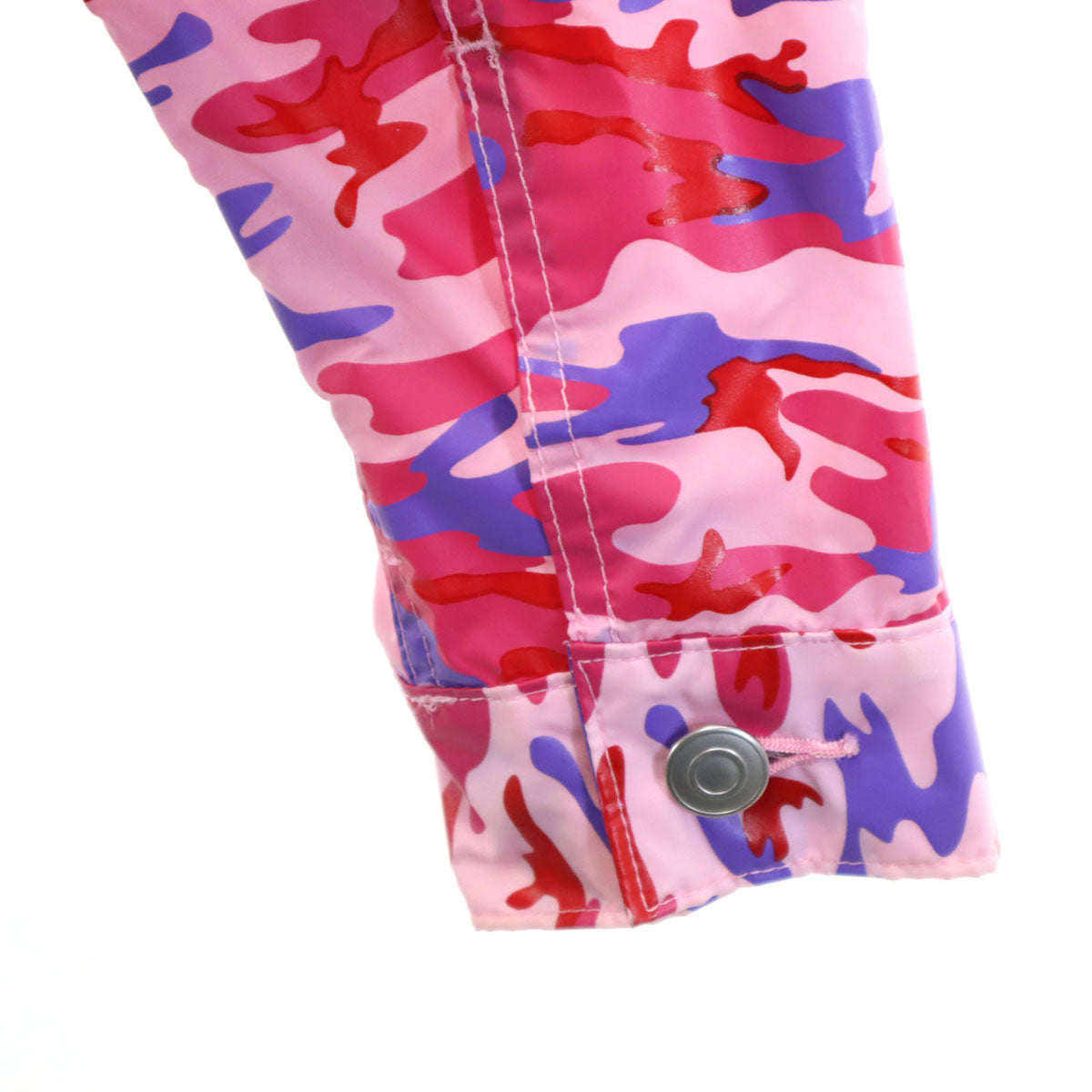 COMME des GARCONS GIRL コムデギャルソンガール 2020年 日本製 カモフラ柄 ショート丈 トラッカー ジャケット S ピンク 迷彩 レディース