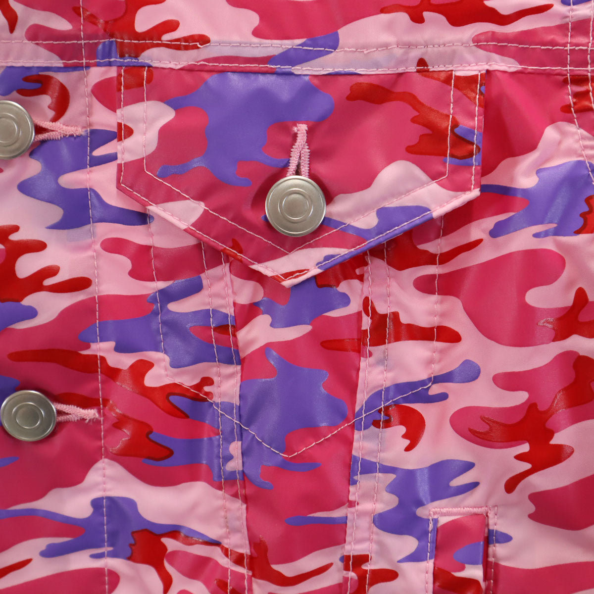 COMME des GARCONS GIRL コムデギャルソンガール 2020年 日本製 カモフラ柄 ショート丈 トラッカー ジャケット S ピンク 迷彩 レディース