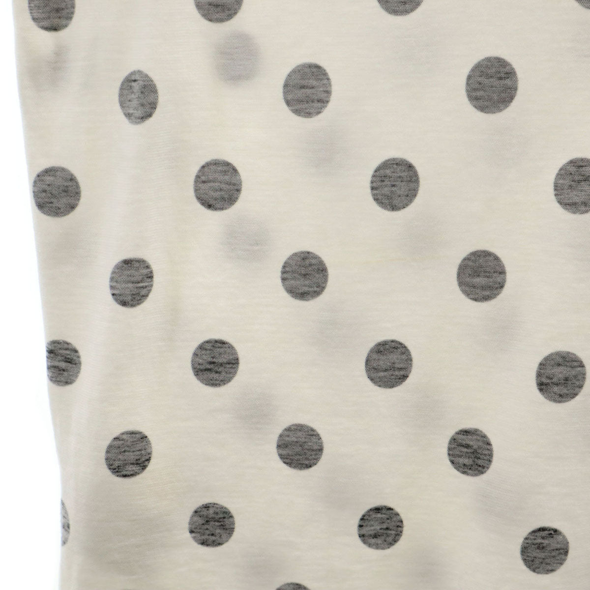 Y's ワイズ 日本製 リバースプリント ドット柄 半袖 Tシャツ 2 ホワイト ヨウジヤマモト 水玉 レディース