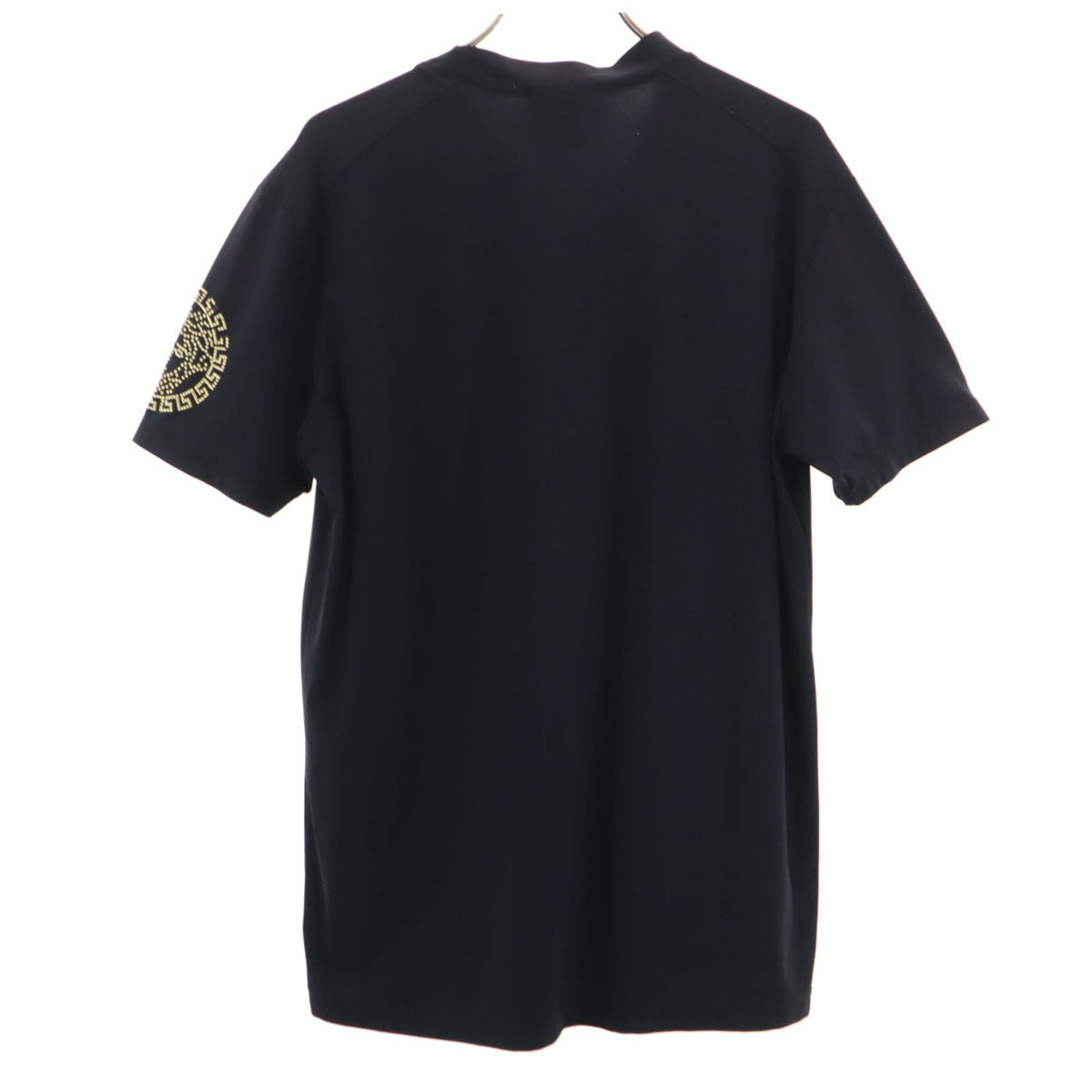 VERSACE ヴェルサーチ イタリア製 半袖 Tシャツ S ブラック メンズ