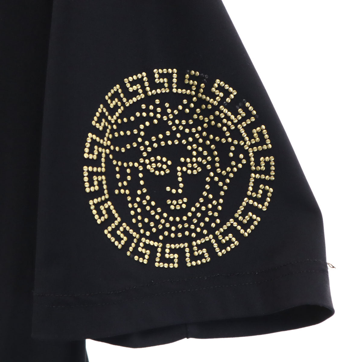 VERSACE ヴェルサーチ イタリア製 半袖 Tシャツ S ブラック メンズ