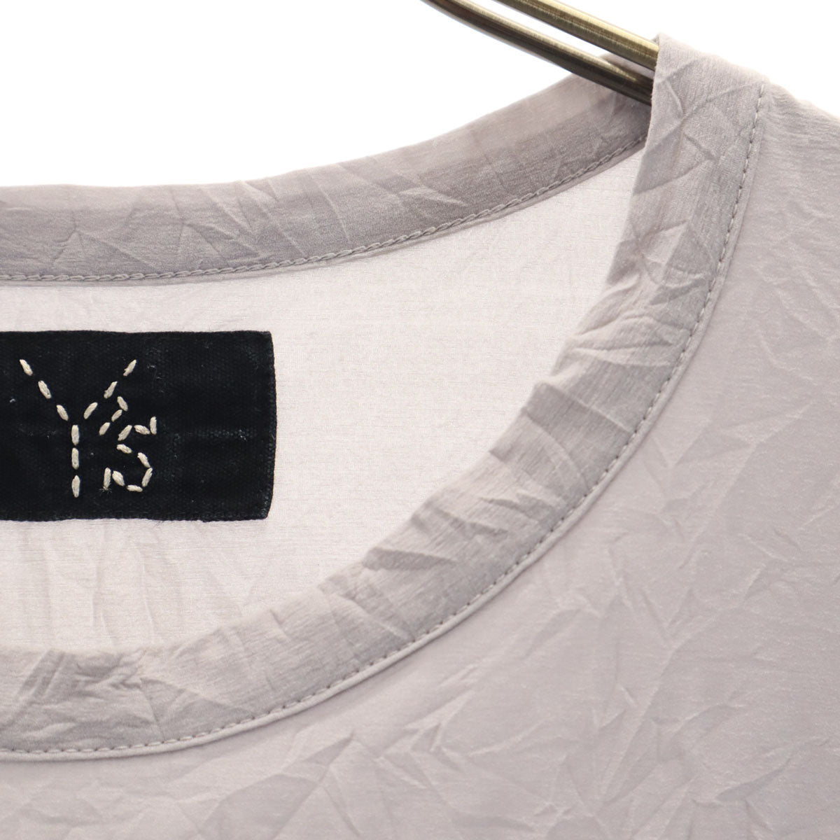 Y's ワイズ 日本製 半袖 ワッシャー加工 Tシャツ 3 グレー ヨウジヤマモト レディース