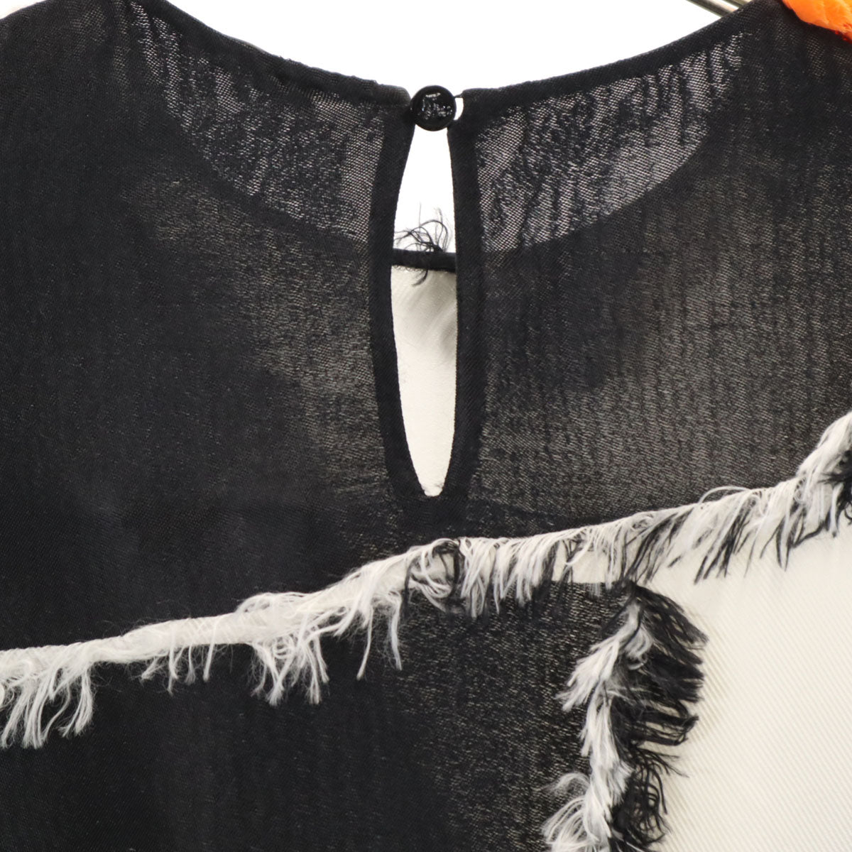 VERSACE ヴェルサーチ イタリア製 半袖 カットソー 36 ブラック レディース