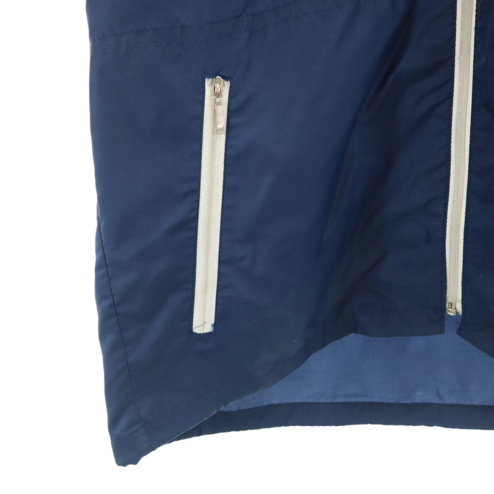 adidas アディダス 70s ヴィンテージ デサント製 トレフォイルロゴ ナイロンジャケット ネイビー メンズ