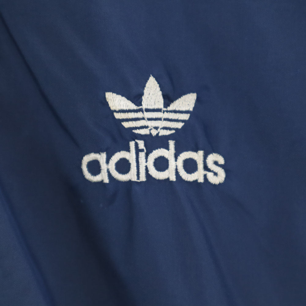 adidas アディダス 70s ヴィンテージ デサント製 トレフォイルロゴ ナイロンジャケット ネイビー メンズ