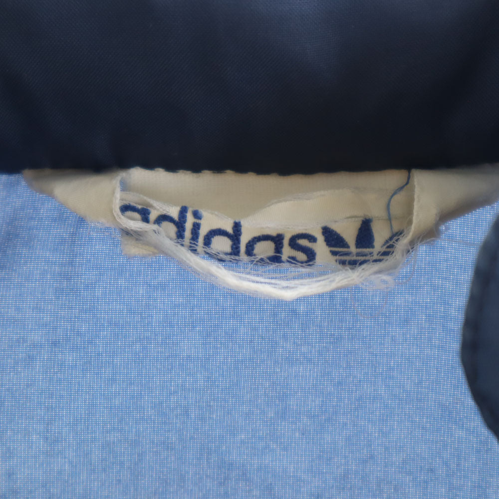 adidas アディダス 70s ヴィンテージ デサント製 トレフォイルロゴ ナイロンジャケット ネイビー メンズ
