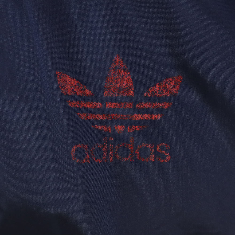 adidas アディダス 80s ヴィンテージ 万国旗タグ トレフォイルロゴ マルチカラー ブルゾン S レッド メンズ