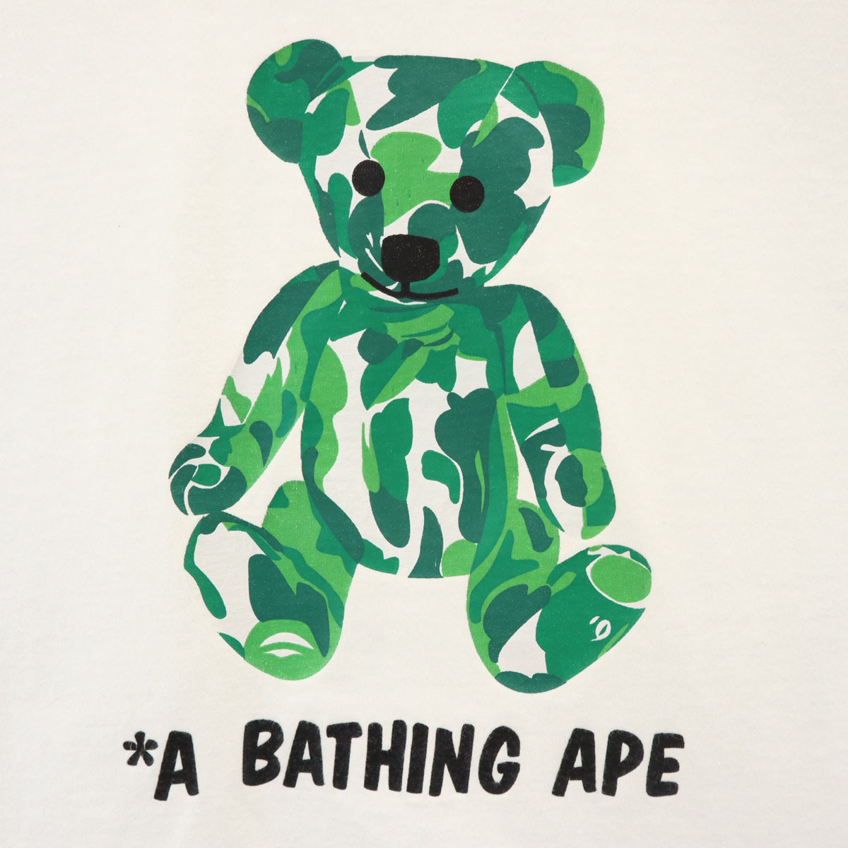 A BATHING APE アベイシングエイプ 日本製 半袖 Tシャツ S 白 くま レディース
