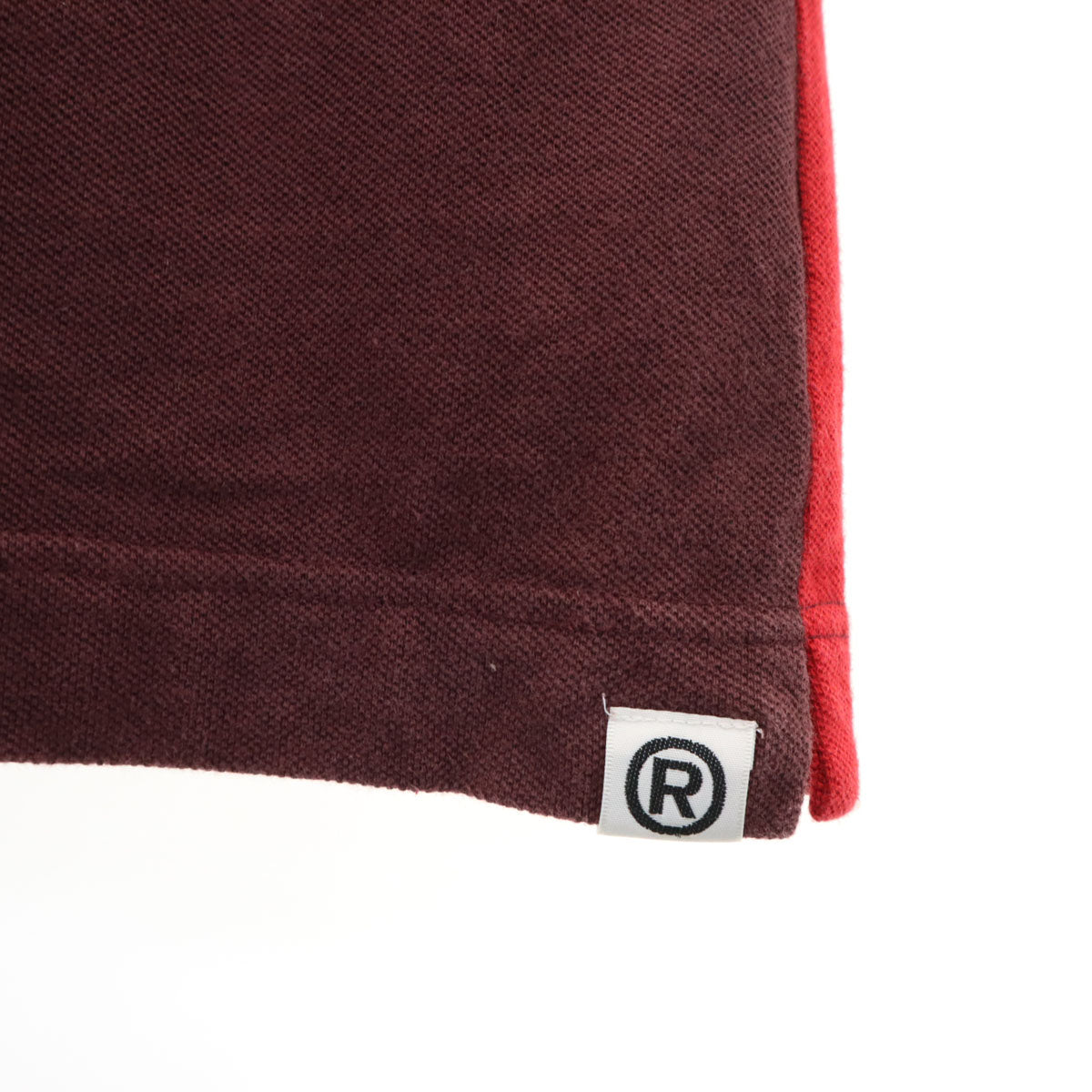 A BATHING APE アベイシングエイプ 日本製 半袖 ポロシャツ S ボルドー系 CLASSICS 鹿の子地 レディース