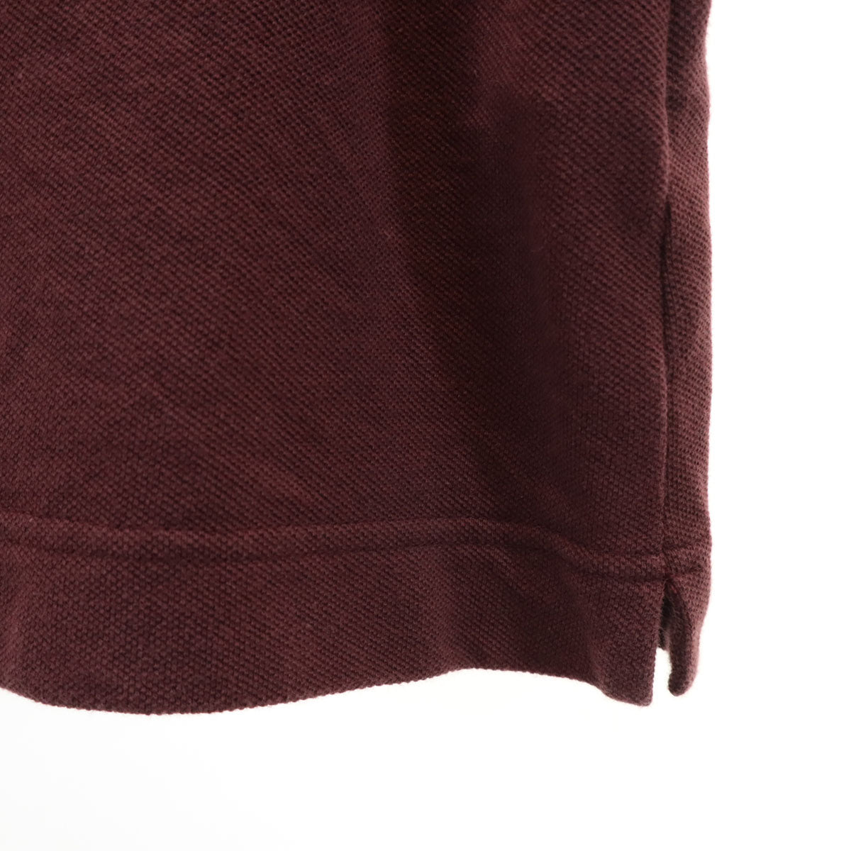 A BATHING APE アベイシングエイプ 日本製 半袖 ポロシャツ S ボルドー系 CLASSICS 鹿の子地 レディース