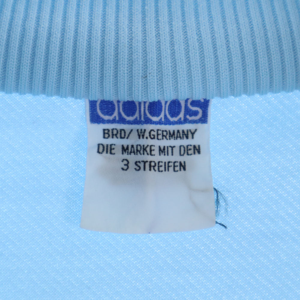 adidas アディダス 70s ヴィンテージ デサント製 西ドイツタグ トレフォイルロゴ トラックジャケット M ライトブルー メンズ