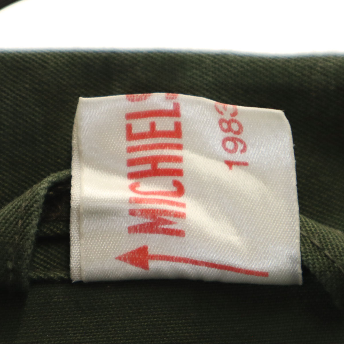 MICHIELSENS ミシェルセンス 80s ヴィンテージ 半袖 ベルギー軍 ミリタリー シャツジャケット 36 カーキ メンズ