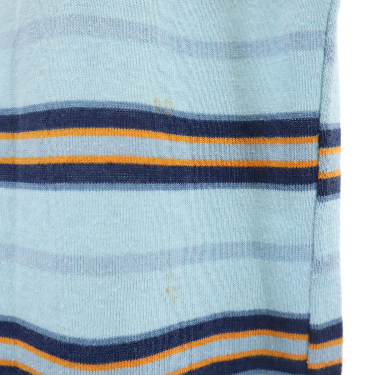 K mart ケイマート 70s 80s ヴィンテージ ボーダー柄 半袖 Tシャツ ブルー系 ポケT メンズ