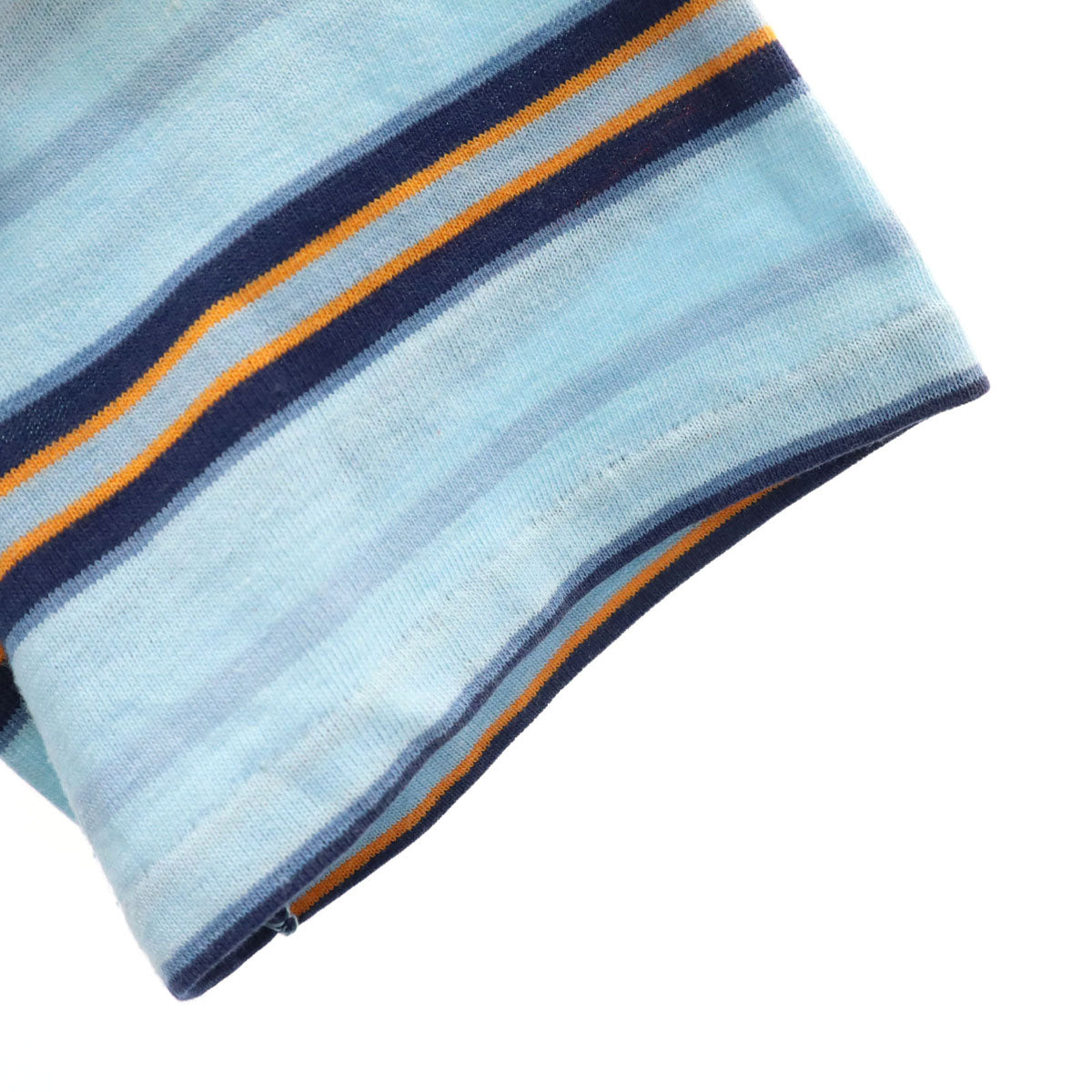 K mart ケイマート 70s 80s ヴィンテージ ボーダー柄 半袖 Tシャツ ブルー系 ポケT メンズ