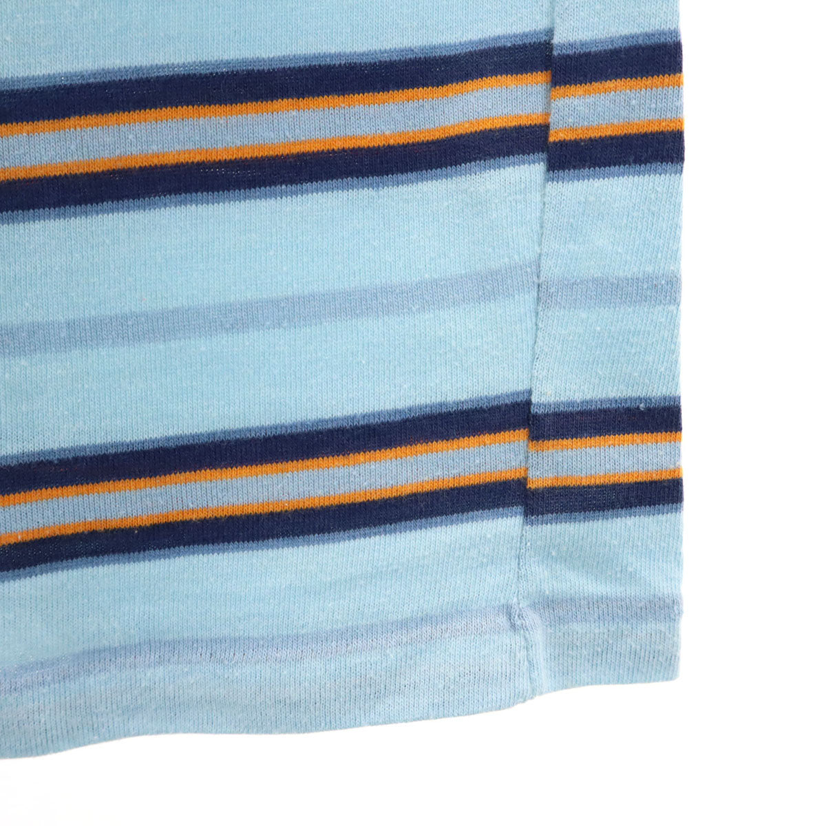 K mart ケイマート 70s 80s ヴィンテージ ボーダー柄 半袖 Tシャツ ブルー系 ポケT メンズ