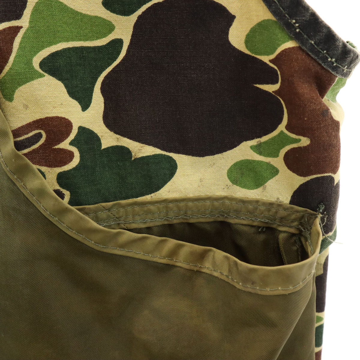 SAFTBAK サフトバック 70s ヴィンテージ カモフラ柄 ハンティング ベスト カーキ系 迷彩 メンズ