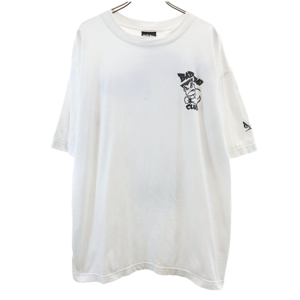 BADBOY CLUB バッドボーイクラブ バックプリント 半袖 Tシャツ M 白 メンズ