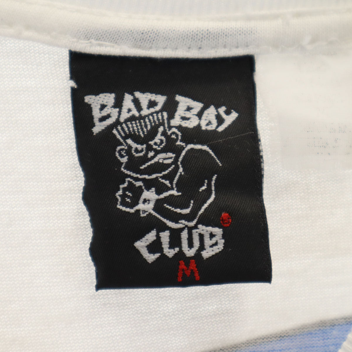 BADBOY CLUB バッドボーイクラブ バックプリント 半袖 Tシャツ M 白 メンズ