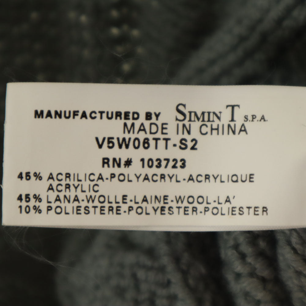 ARMANI JEANS アルマーニジーンズ ウールブレンド 長袖 ループショールカラー ニットカーディガン 4 グレー レディース