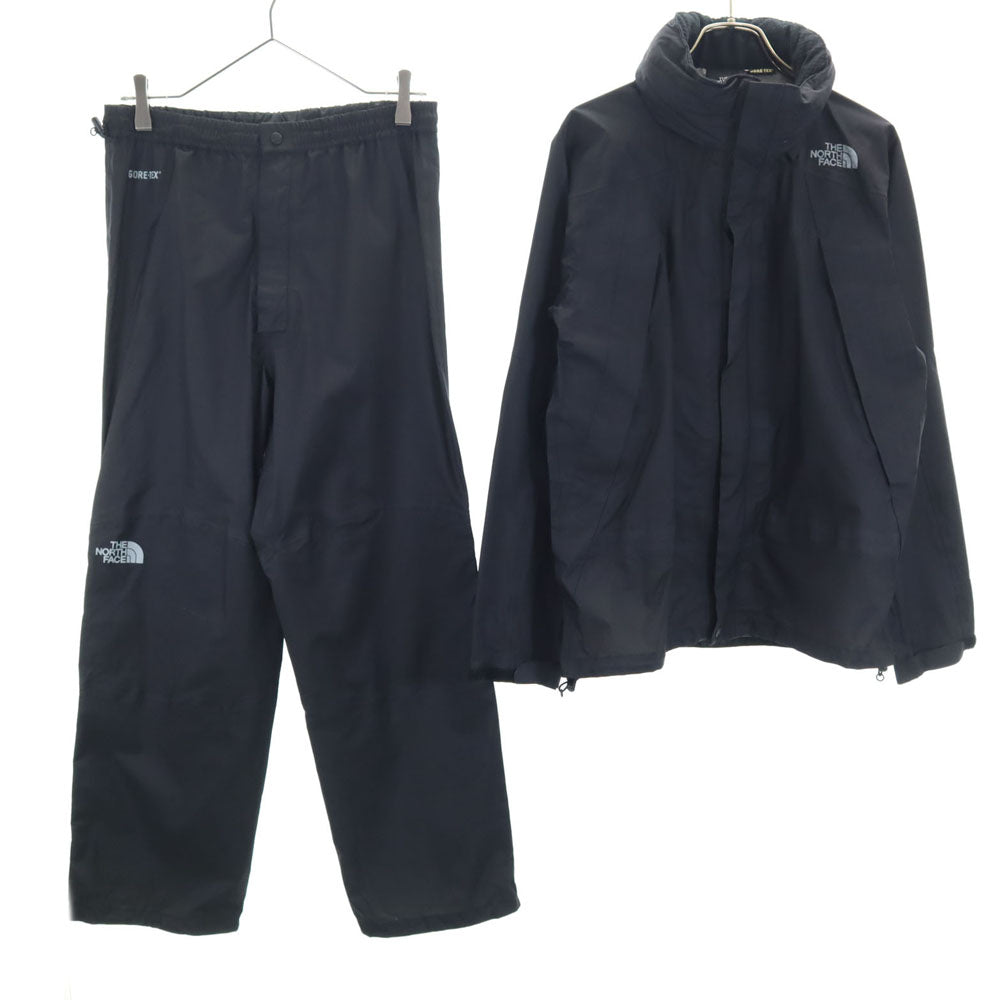 THE NORTH FACE ノースフェイス NP10924 ゴアテックス レインジャケット 上下 セットアップ S ブラック 収納袋付き アウトドア GORE-TEX メンズ