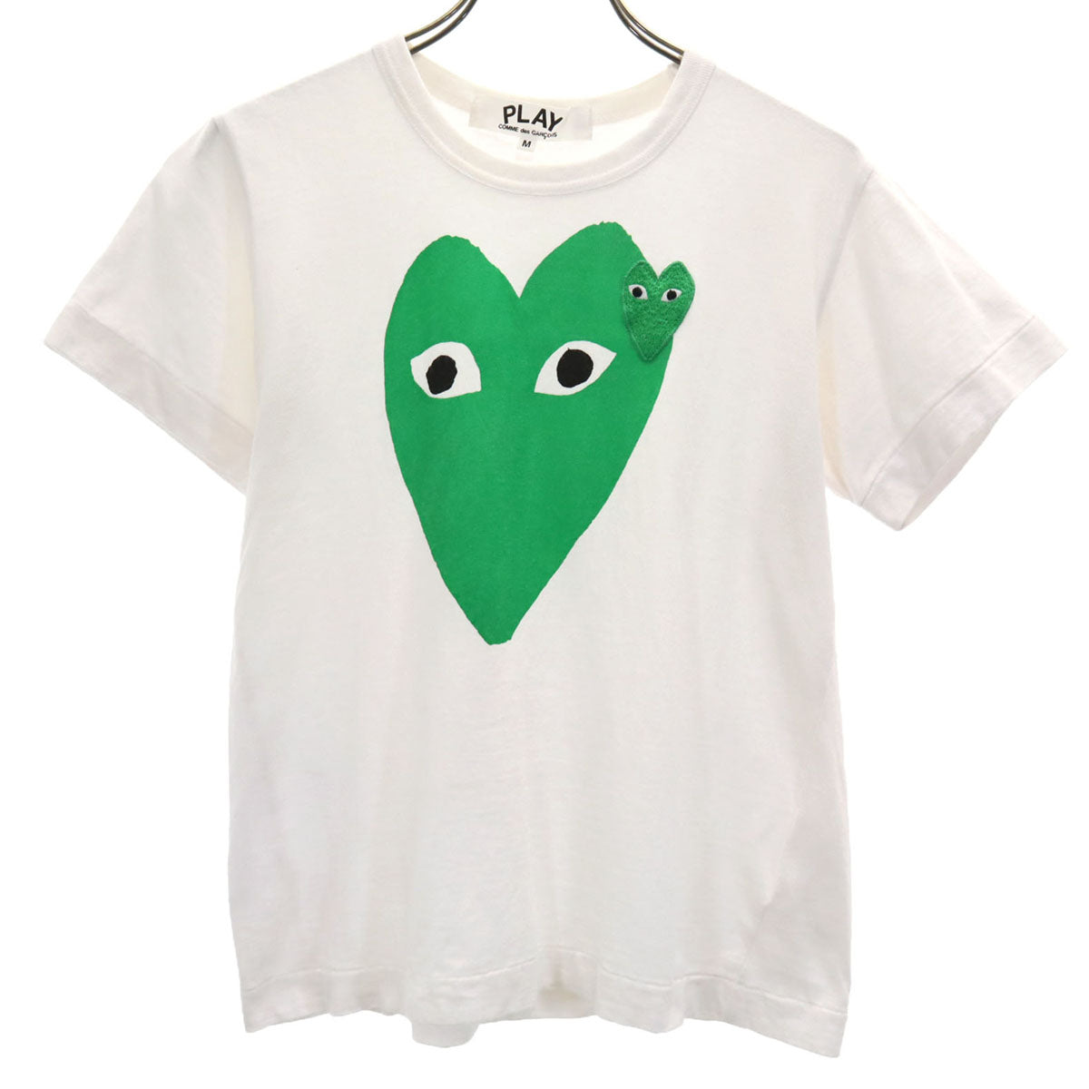 PLAY COMME des GARCONS プレイコムデギャルソン 2014年 日本製 半袖 Tシャツ M ホワイト レディース