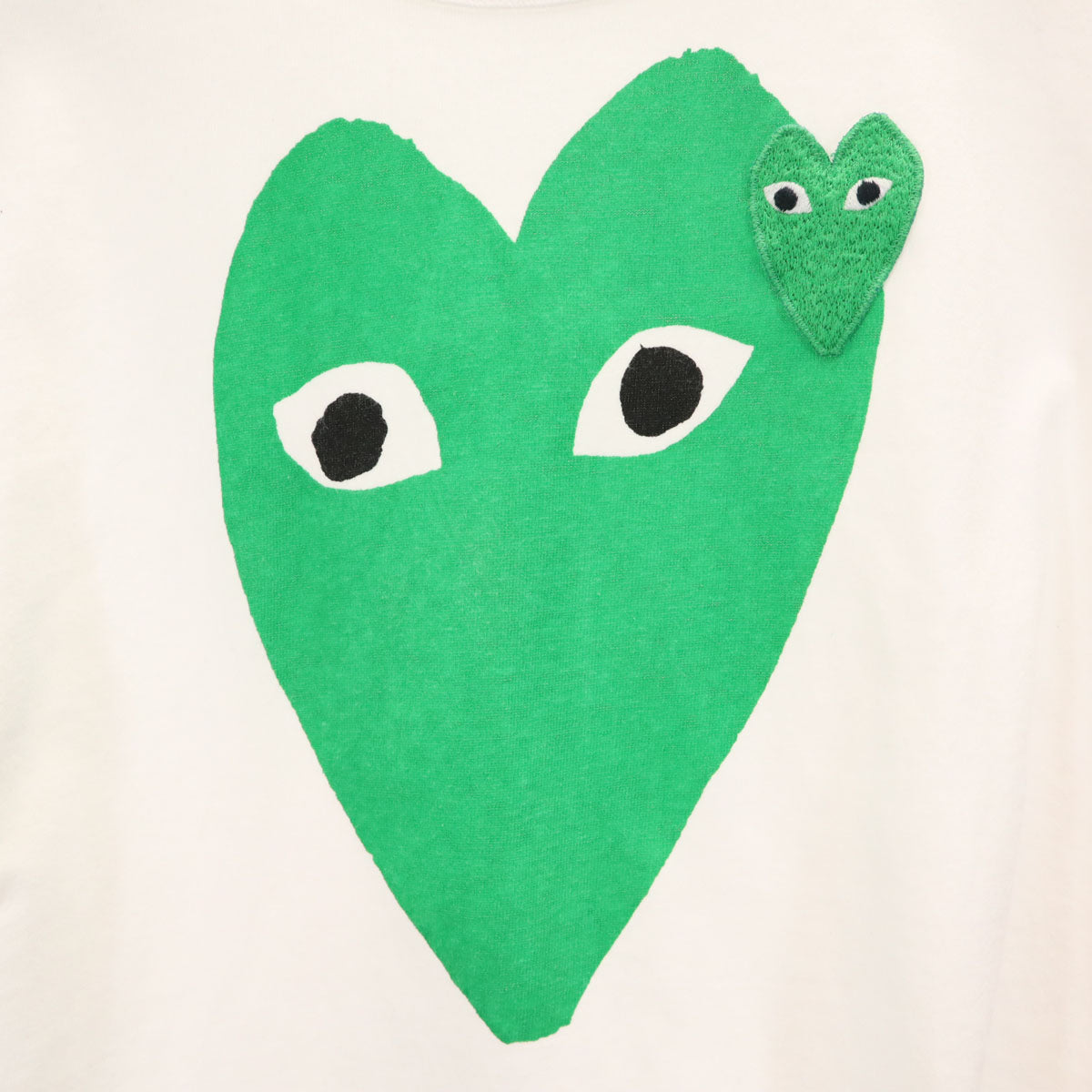 PLAY COMME des GARCONS プレイコムデギャルソン 2014年 日本製 半袖 Tシャツ M ホワイト レディース