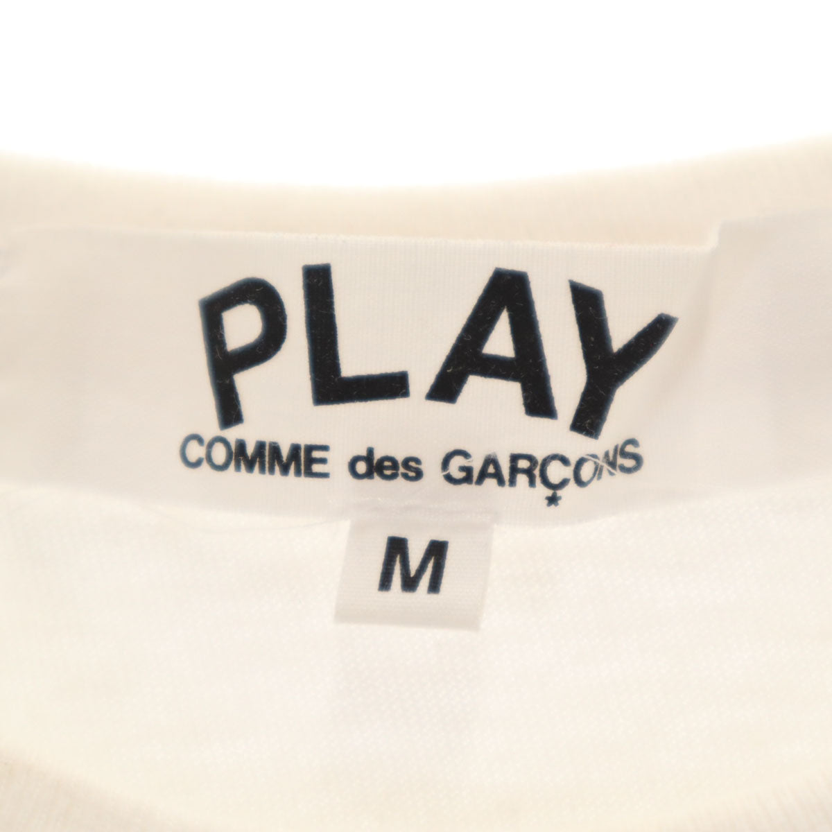 PLAY COMME des GARCONS プレイコムデギャルソン 2014年 日本製 半袖 Tシャツ M ホワイト レディース