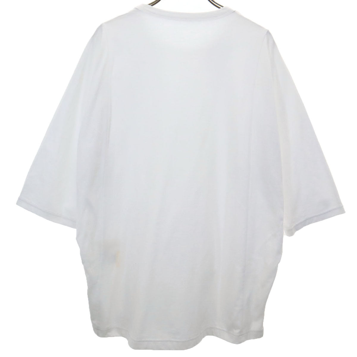 Ground Y グランドワイ 日本製 5分袖 ドルマン カットソー 1 ホワイト ヨウジヤマモト ユニセックス メンズ