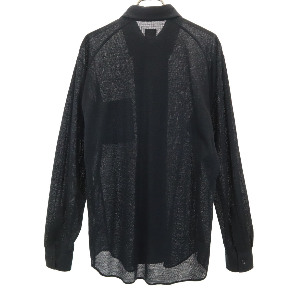 Yohji Yamamoto COSTUME D'HOMME ヨウジヤマモト コスチュームドオム INDUSTYLE TOKYO インダスタイル トウキョウ コラボ 日本製 長袖 リネンシャツ 2 ブラック系 メンズ