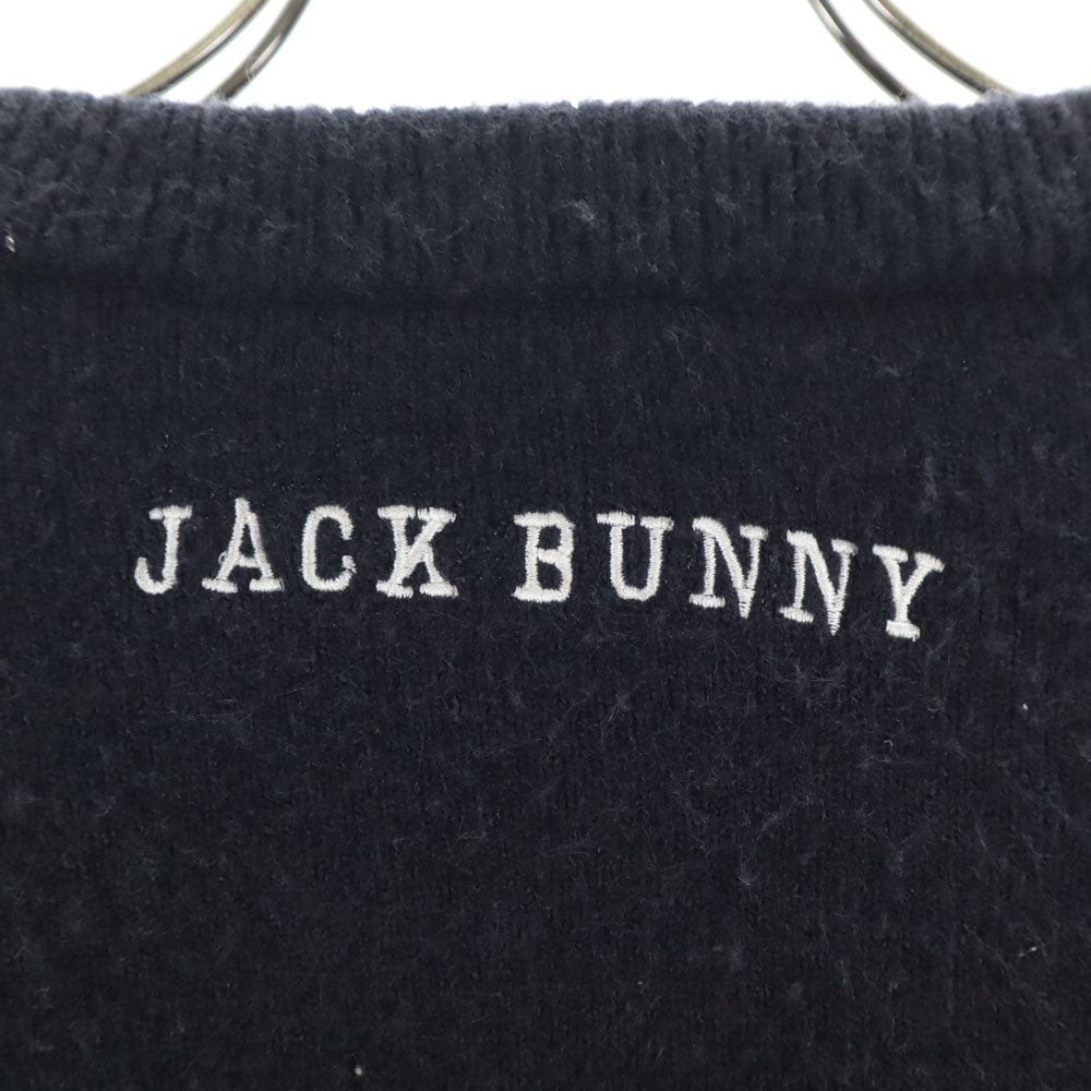 Jack Bunny!! by PEARLY GATES ジャックバニーバイパーリーゲイツ ゴルフ 長袖 セーター 4 ネイビー ニット メンズ