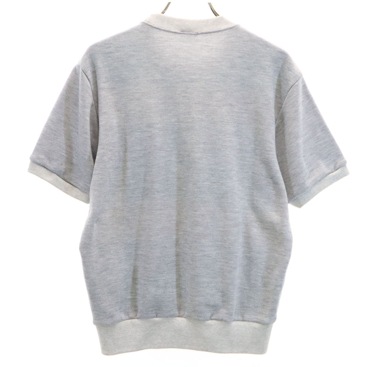 CLUB adidas クラブ アディダス 70s 80s ヴィンテージ ボーダー柄 半袖 スウェット S グレー デサント メンズ