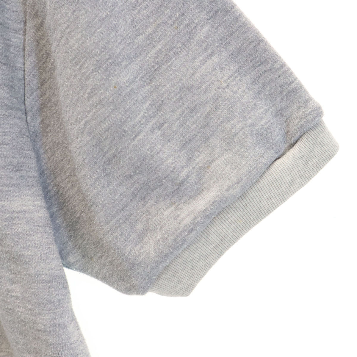 CLUB adidas クラブ アディダス 70s 80s ヴィンテージ ボーダー柄 半袖 スウェット S グレー デサント メンズ