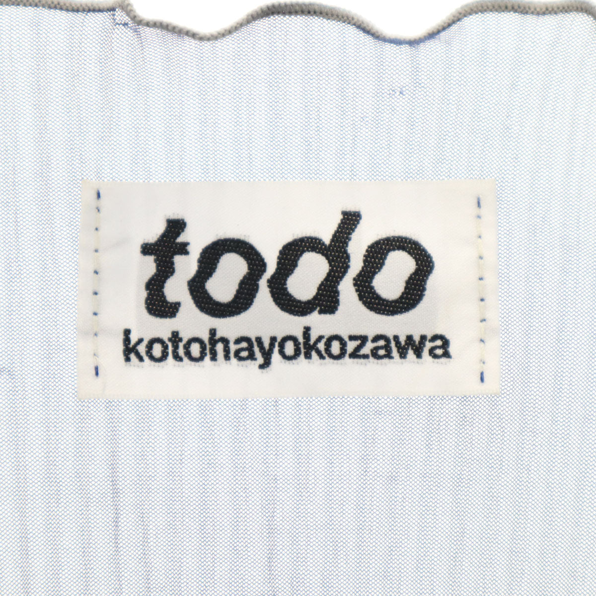 todo kotohayokozawa トゥードゥー コトハヨコザワ 日本製 ノースリーブ ショート丈 プリーツ カットソー ネイビー トップス レディース
