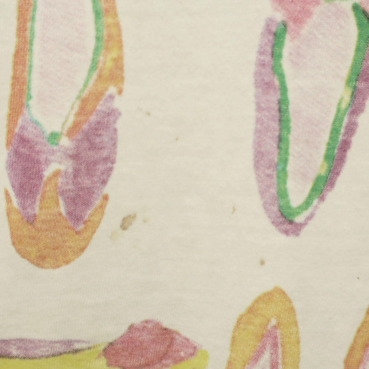 SAM&LIBBY 90s USA製 オールド パンプス プリント 半袖 Tシャツ XL ホワイト シングルステッチ メンズ