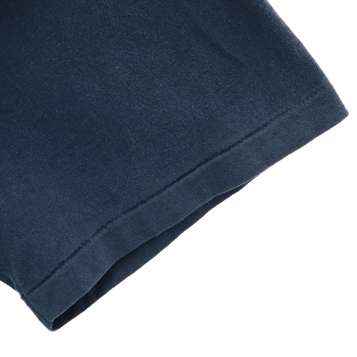 90s オールド オオカミ プリント 半袖 Tシャツ ネイビー シングルステッチ アニマル メンズ