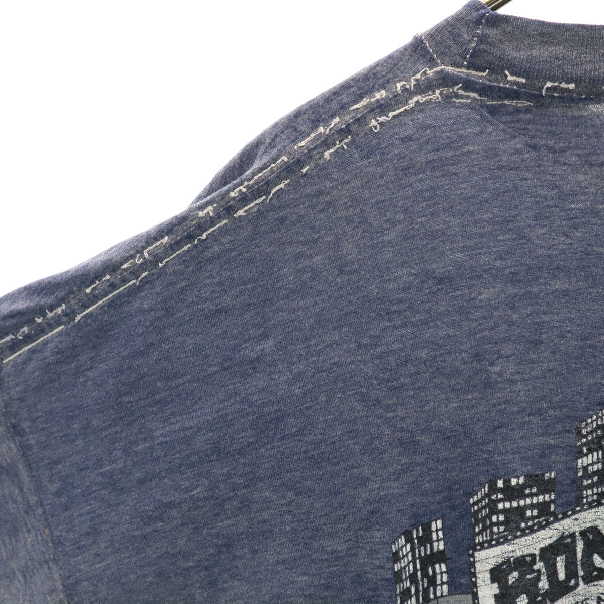 80s 90s オールド バックプリント HOMIES 半袖 Tシャツ ネイビー シングルステッチ メンズ