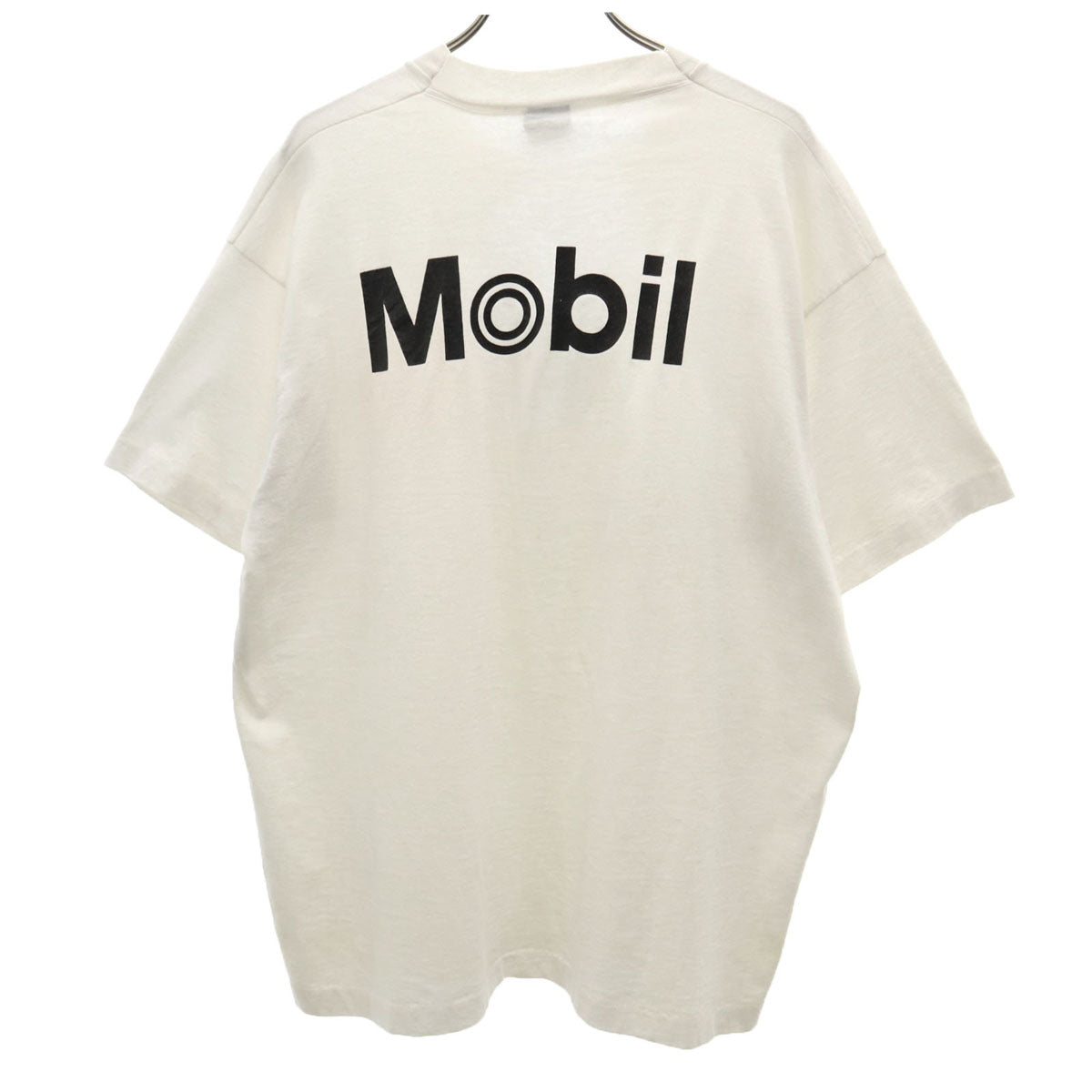 SCREEN STARS BEST スクリーンスターズベスト 90s USA製 オールド 半袖 Mobil Tシャツ XL 白 シングルステッチ メンズ
