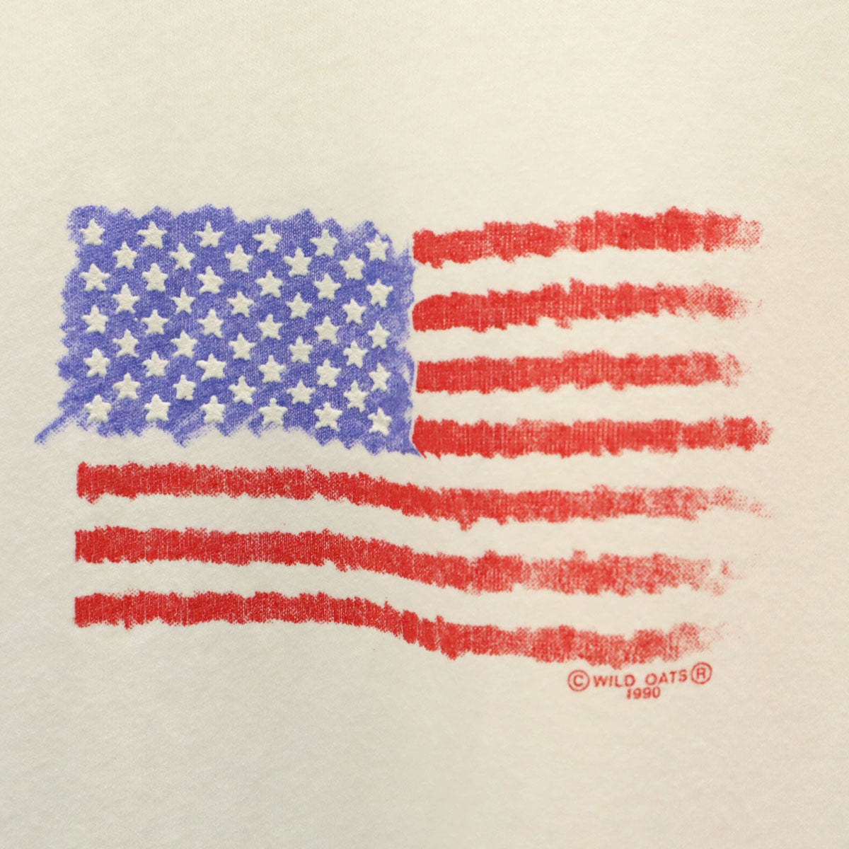 STEDMAN ステッドマン 90s USA製 オールド 星条旗 半袖 Tシャツ XL 白 シングルステッチ メンズ