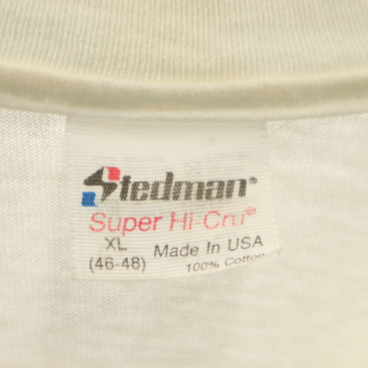 STEDMAN ステッドマン 90s USA製 オールド 星条旗 半袖 Tシャツ XL 白 シングルステッチ メンズ