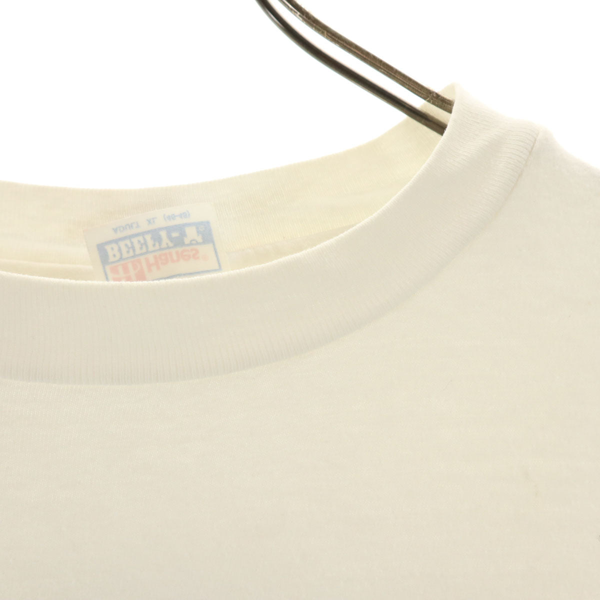 Hanes ヘインズ 90s USA製 オールド 半袖 BEEFY-T Tシャツ XL ホワイト系 シングルステッチ メンズ