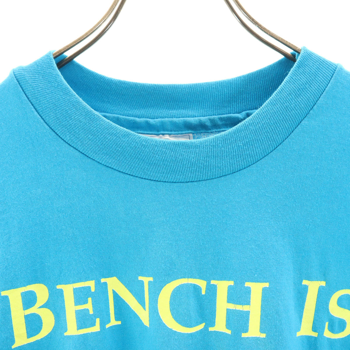 Hanes ヘインズ 80s 90s USA製 オールド 半袖 Fifty-Fifty Tシャツ XL ブルー系 シングルステッチ メンズ