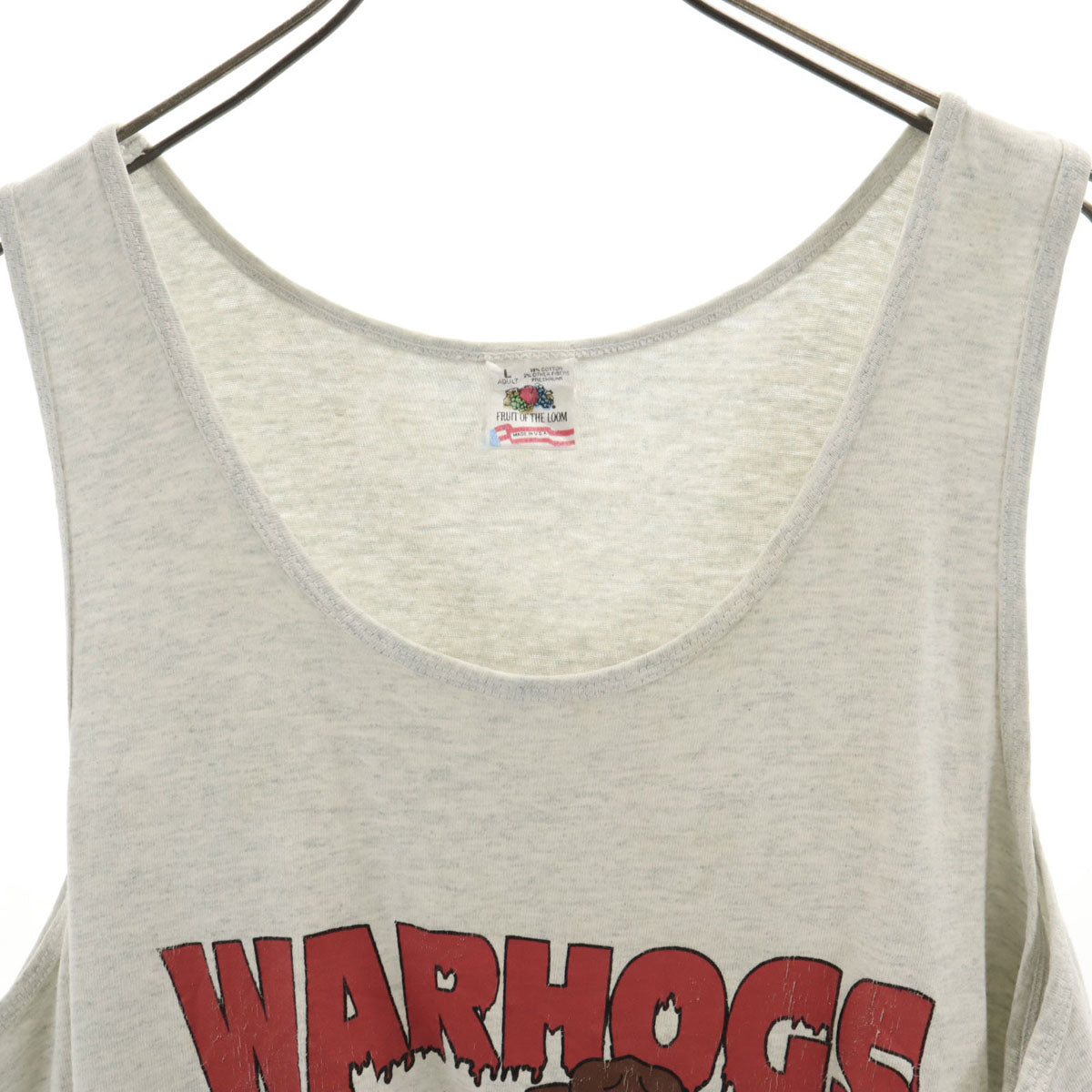 FRUIT OF THE LOOM フルーツオブザルーム 90s USA製 オールド タンクトップ L グレー系 メンズ