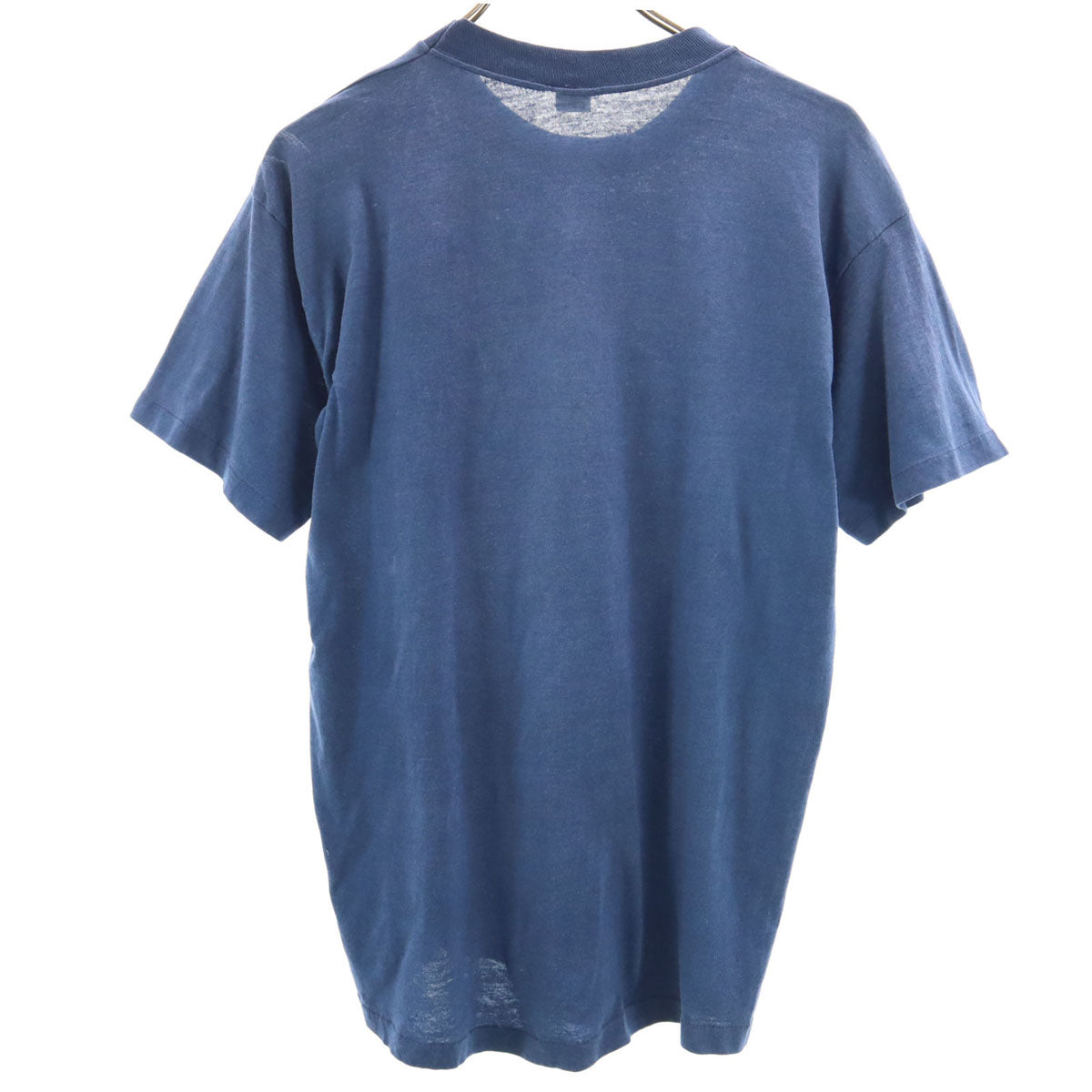 70s 80s ヴィンテージ 半袖 SEAS Tシャツ XL ネイビー系 シングルステッチ メンズ