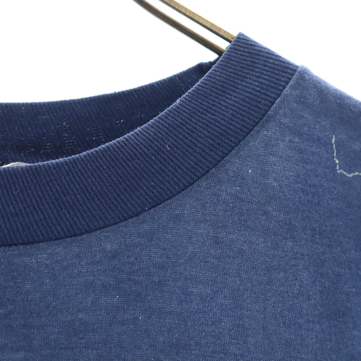 70s 80s ヴィンテージ 半袖 SEAS Tシャツ XL ネイビー系 シングルステッチ メンズ