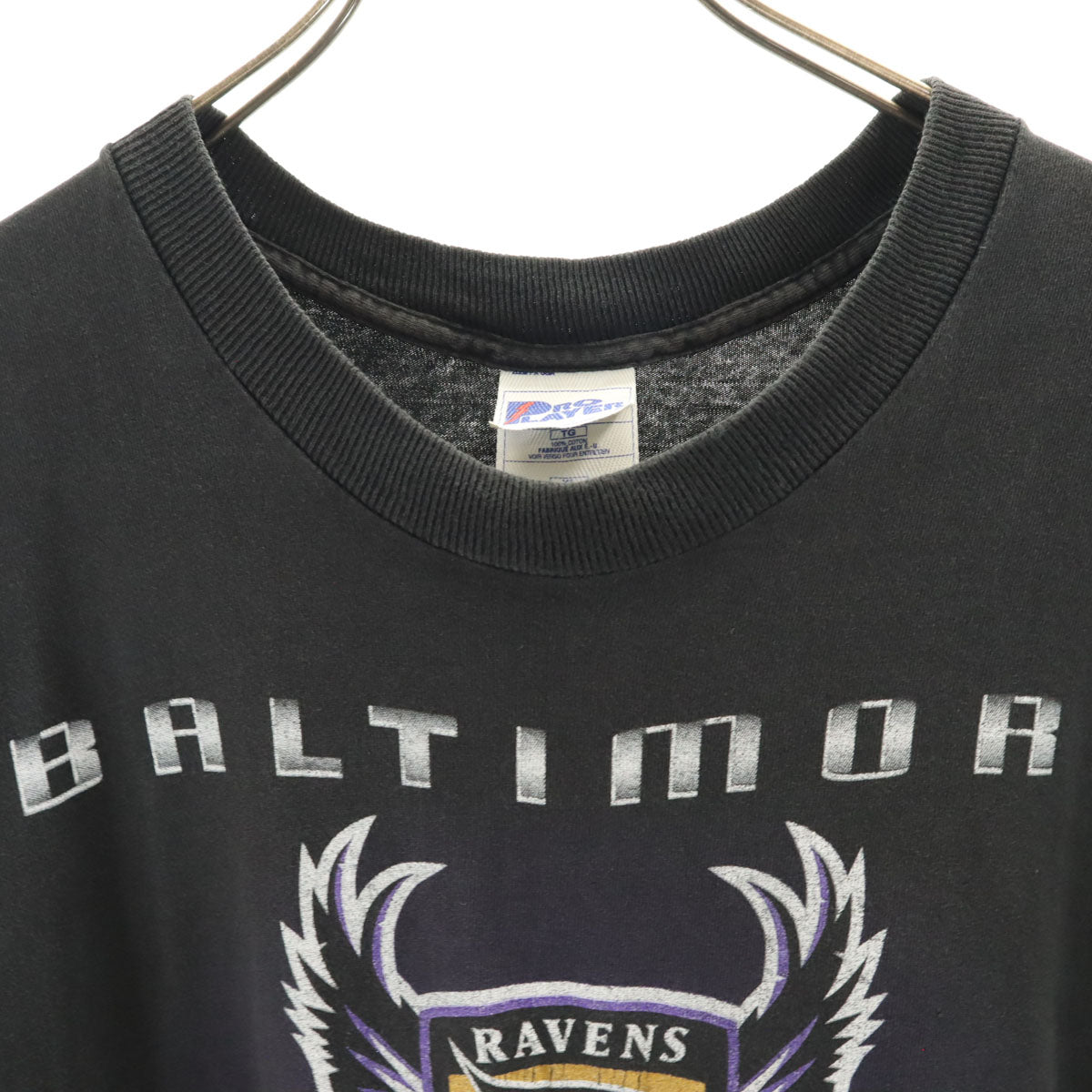 PRO PLAYER プロプレイヤー 90s USA製 オールド NFL ノースリーブ Tシャツ XL ブラック系 メンズ