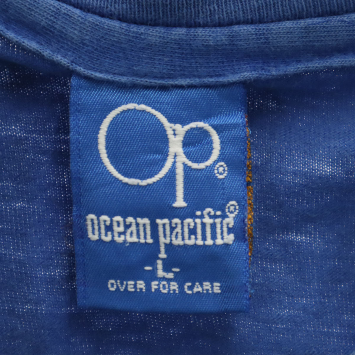 oceanpacific オーシャンパシフィック 90s USA製 オールド 半袖 Tシャツ L 青 シングルステッチ サーフ メンズ