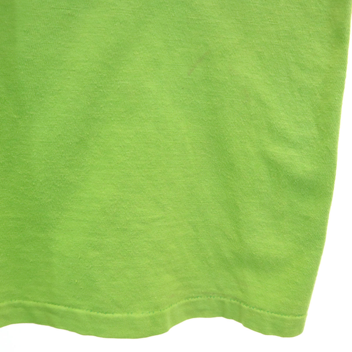 HI CRU by STEDMAN 70s USA製 ヴィンテージ バックプリント 半袖 Tシャツ XL 黄緑 シングルステッチ メンズ