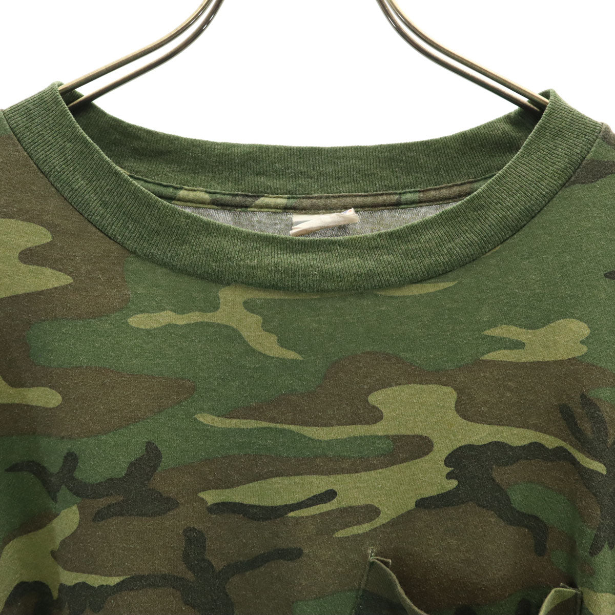 LIBERTY リバティ 90s USA製 オールド カモフラ柄 半袖 Tシャツ XL カーキ 迷彩 ポケT メンズ