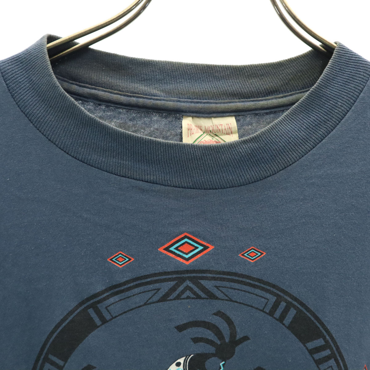 PRAIRIE MOUNTAIN 90s USA製 オールド 半袖 Tシャツ M ネイビー シングルステッチ メンズ