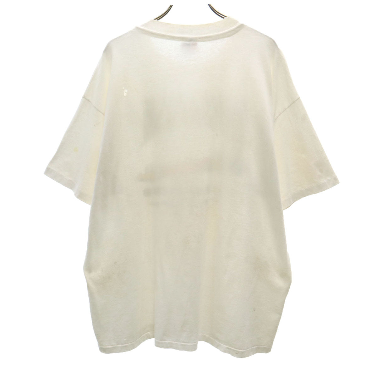 Hanes ヘインズ 90s USA製 オールド 半袖 Tシャツ XL 白 ヘビーウェイト シングルステッチ メンズ